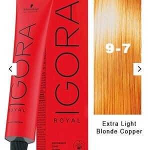 Schwarzkopf Igora Royal 9-7 Extra Light Blonde Copper color - brand new